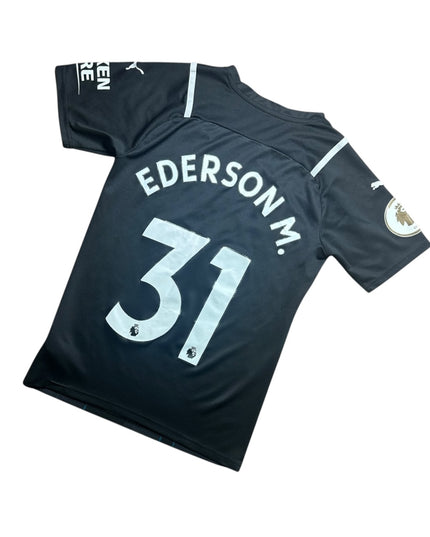 Manchester City Football Shirt 2021/2022 Goalkeeping Shirt Ederson M. 31 (S)