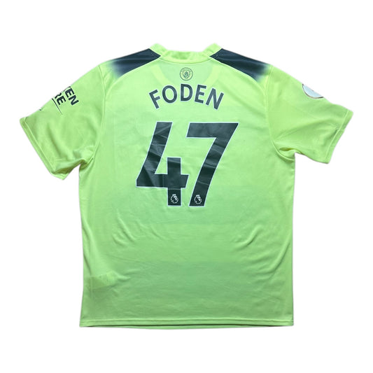 Manchester City Football Shirt 2022/2023 Third Foden 47 (XL)