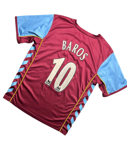 Aston Villa Football Shirt 2005/2006 Home Baros 10 (M)