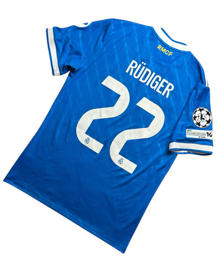 Real Madrid Football Shirt Third 2025/2026 Rudiger 22 UCL (M)