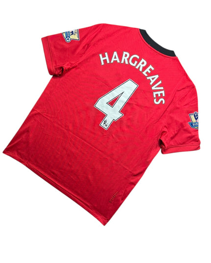 Manchester United Football Shirt 2009/2010 Home Hargreaves 4 (L)