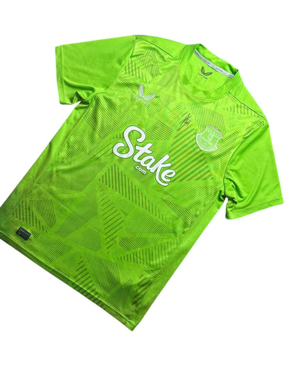 Everton Football Shirt Match Worn and Signed 2024/2025 Pickford 1 (M)