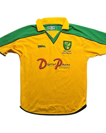 Norwich Football Shirt Home 2001/2003 Centenary (S)