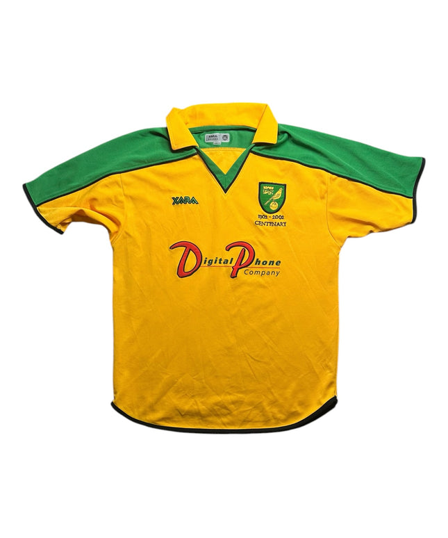 Norwich Football Shirt Home 2001/2003 Centenary (S)