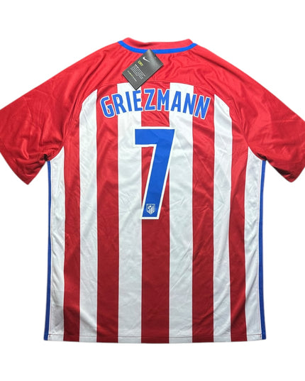 Atletico Madrid Football Shirt 2016/2017 Home Griezmann 7 BNWT (XL)