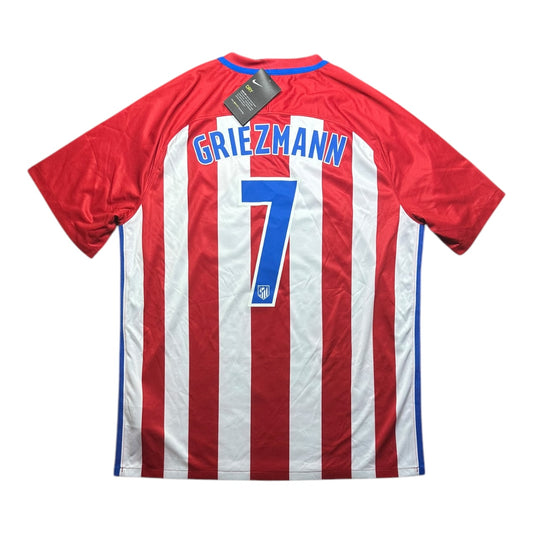 Atletico Madrid Football Shirt 2016/2017 Home Griezmann 7 BNWT (XL)