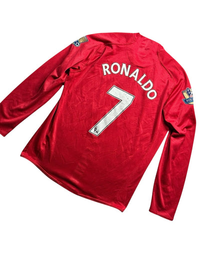Manchester United Football Shirt Home 2007/2008 Ronaldo 7 (M)