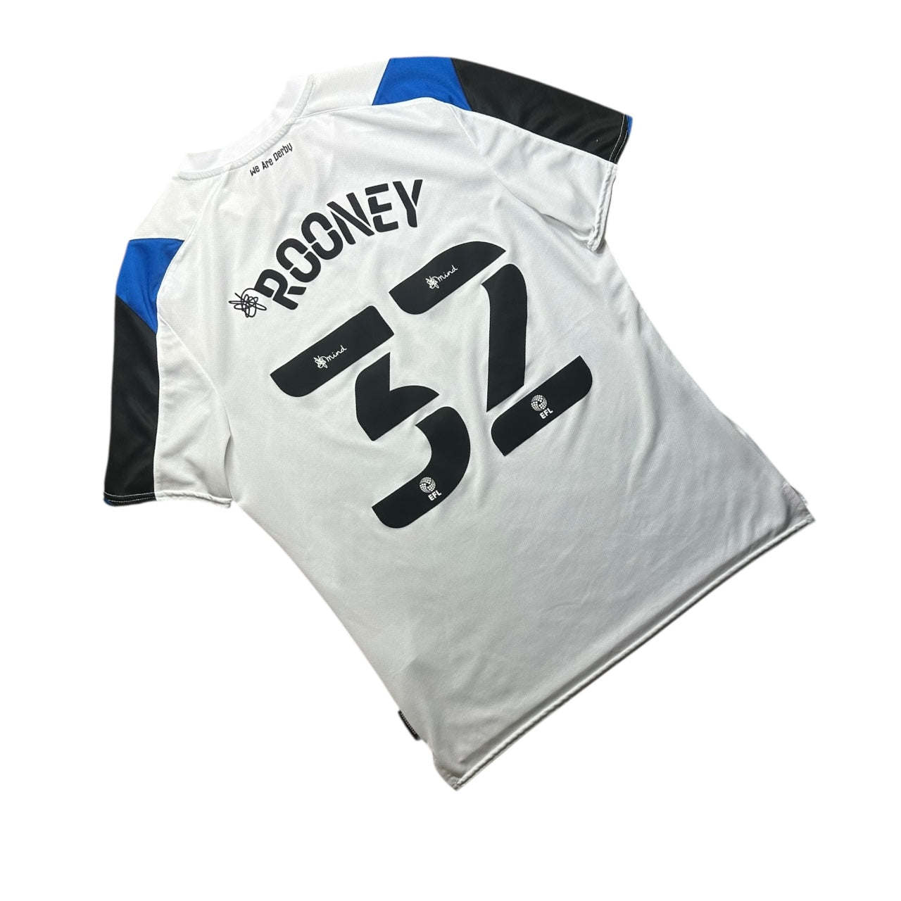Derby County Football Shirt 2021/2022 Home Rooney 32 (L)