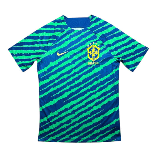 Brazil Football Shirt 2022 Pre Match Shirt (M)