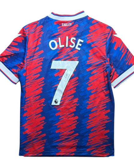 Crystal Palace Football Shirt Home 2022/2023 Olise 10 Signed (M)