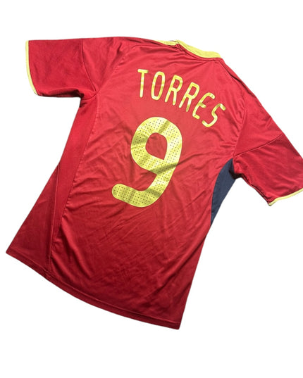 Spain Football Shirt 2009 Confederations Cup Home Torres 9 (S)