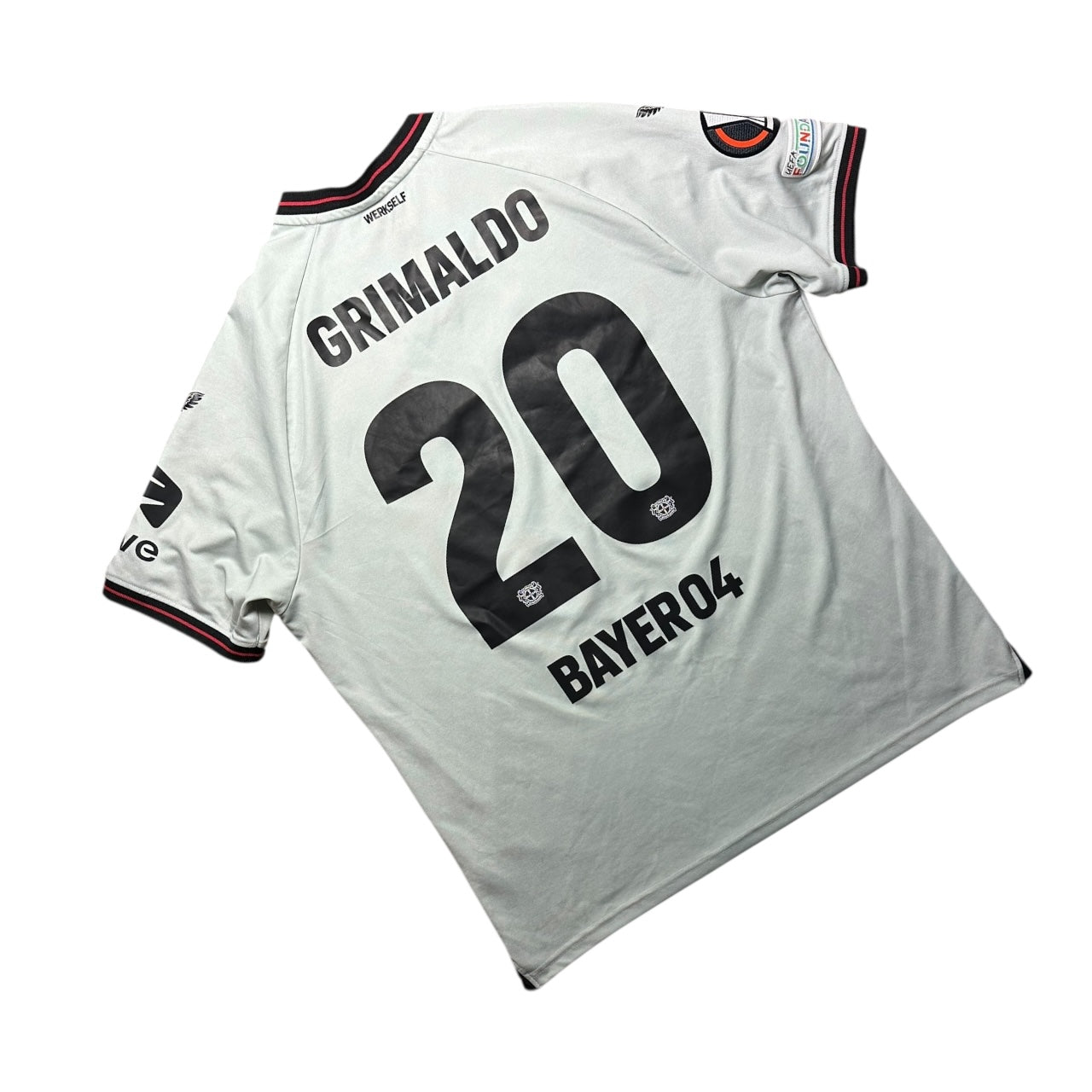 Bayer 04 Leverkusen Football Shirt 2023/2024 Away Grimaldo 20 (XL)