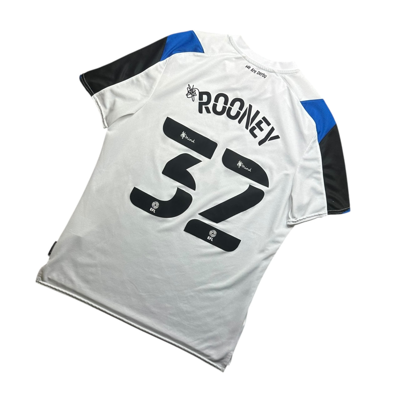Derby County Football Shirt 2021/2022 Home Rooney 32 (L)