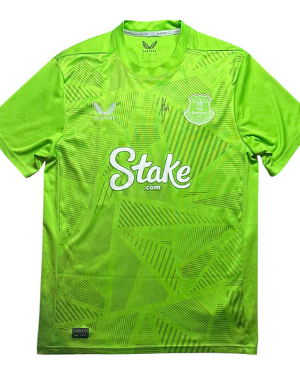 Everton Football Shirt Match Worn and Signed 2024/2025 Pickford 1 (M)