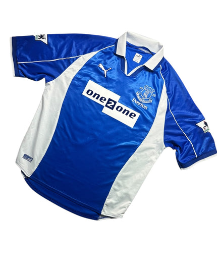 Everton Football Shirt 2001/2002 Home Gravesen 16 (XL)
