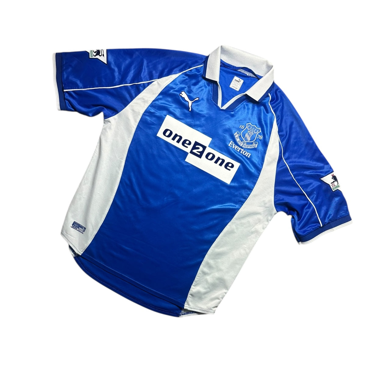 Everton Football Shirt 2001/2002 Home Gravesen 16 (XL)