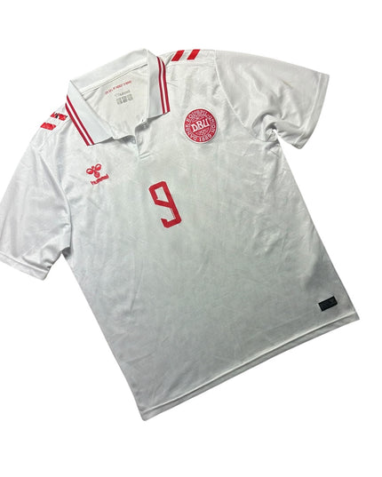 Denmark Football Shirt 2024/2025 Away Hojlund 9 (XL)