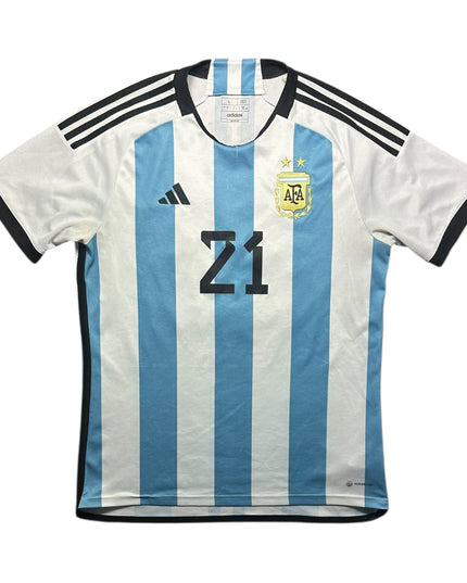 Argentina Football Shirt Home 2022/2023 Dybala 21 (L)