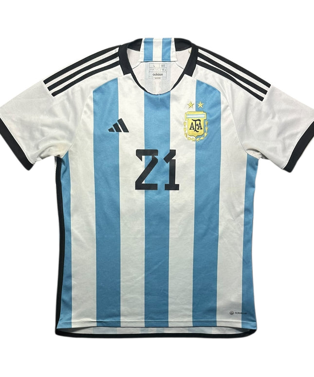 Argentina Football Shirt Home 2022/2023 Dybala 21 (L)