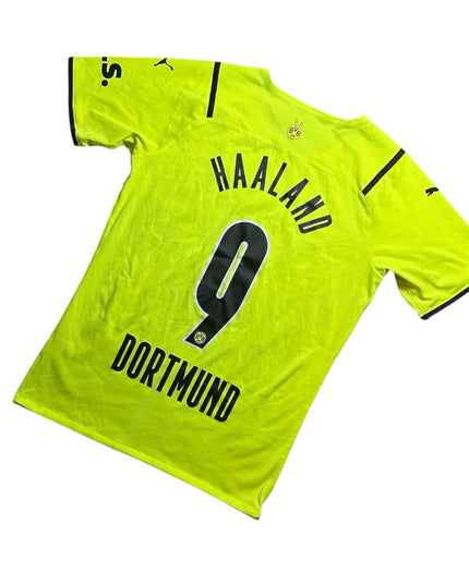Borussia Dortmund Football Shirt Home European Player Issue Haaland 9 (M)