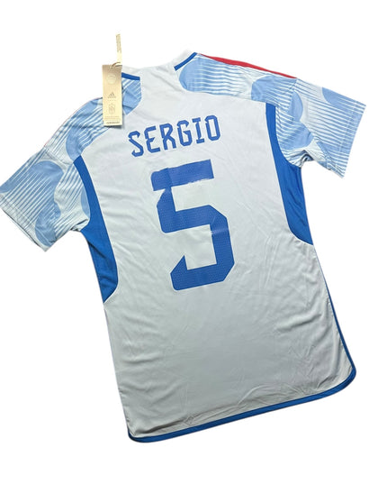 Spain Football Shirt 2022/2023 Away Sergio 5 BNWT (M)