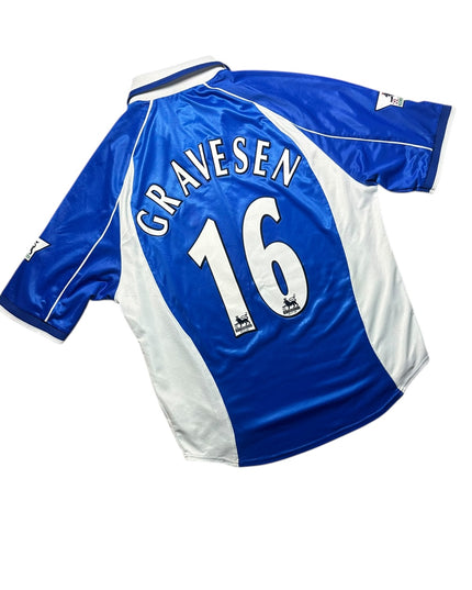 Everton Football Shirt 2001/2002 Home Gravesen 16 (XL)