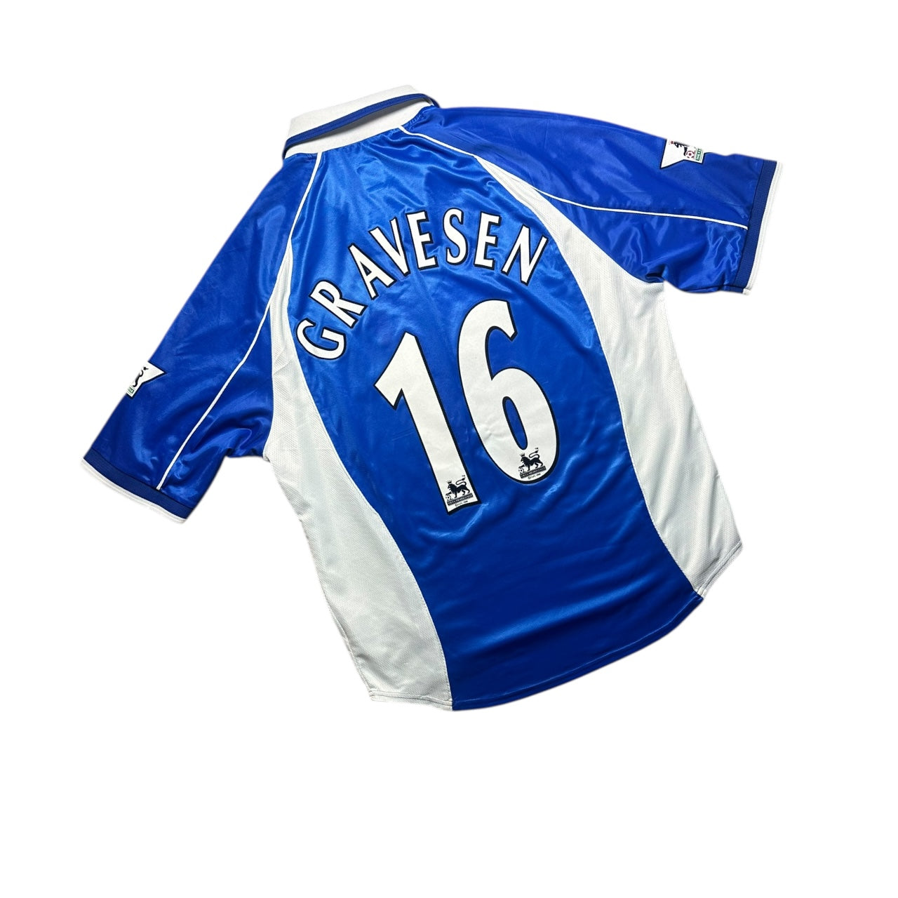 Everton Football Shirt 2001/2002 Home Gravesen 16 (XL)