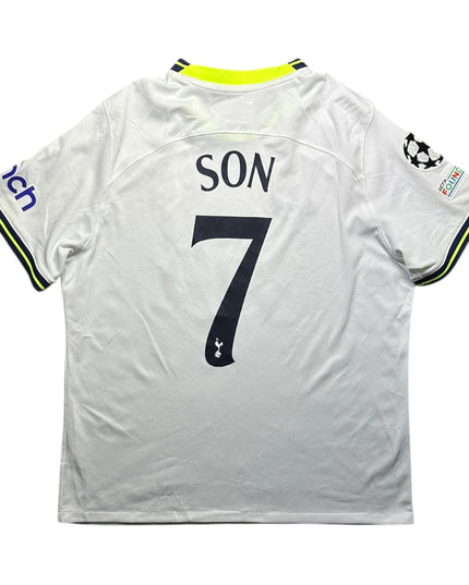 Tottenham Hotspur Football Shirt Home 2022/2023 Son 7 UCL (XL)