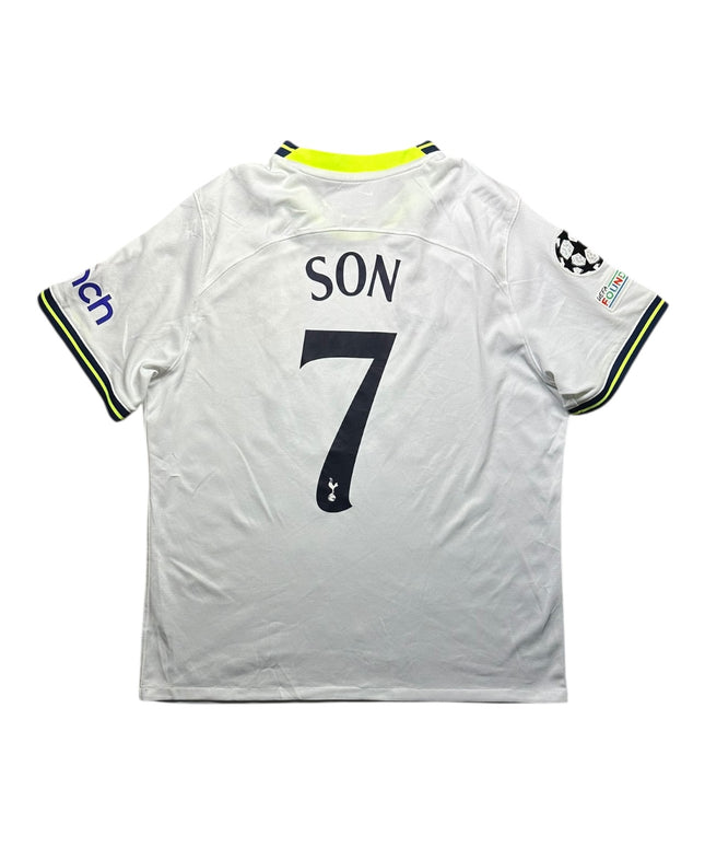 Tottenham Hotspur Football Shirt Home 2022/2023 Son 7 UCL (XL)