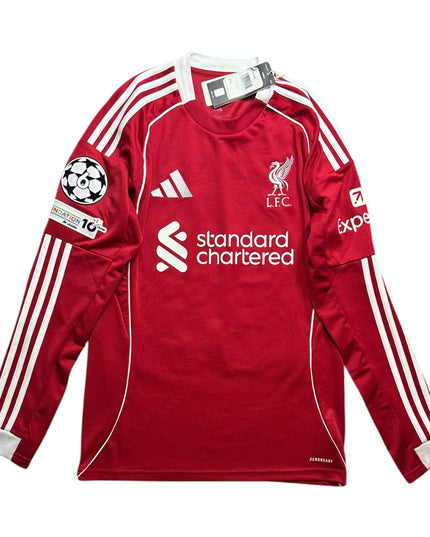 Liverpool Football Shirt Home 2025/2026 Mac Allister 10 UCL BNWT (S)