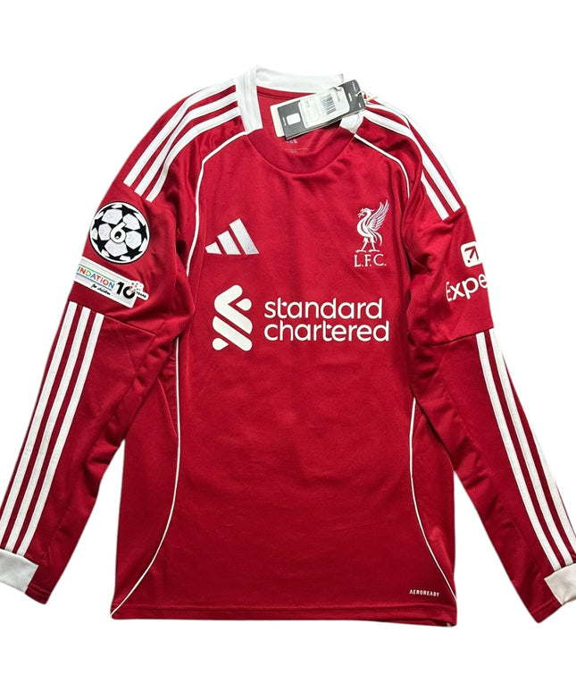 Liverpool Football Shirt Home 2025/2026 Mac Allister 10 UCL BNWT (S)