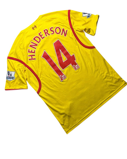 Liverpool Football Shirt Away 2014/2015 Henderson 14 (XL)