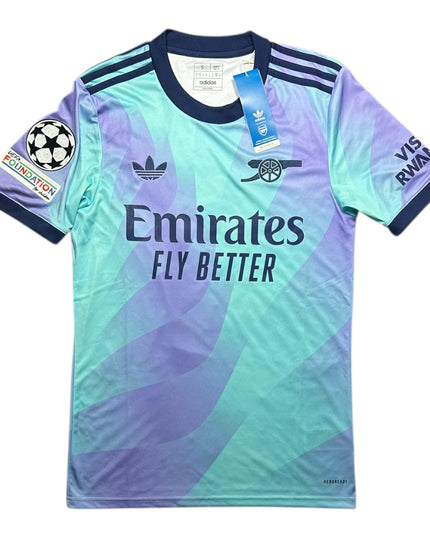 Arsenal Football Shirt 2024/2025 Third White UCL BNWT (S)