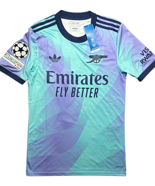 Arsenal Football Shirt 2024/2025 Third White UCL BNWT (S)