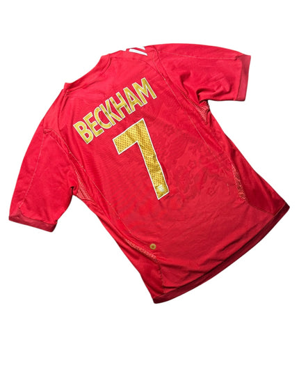 England Football Shirt 2006 Away Beckham 7 (M)