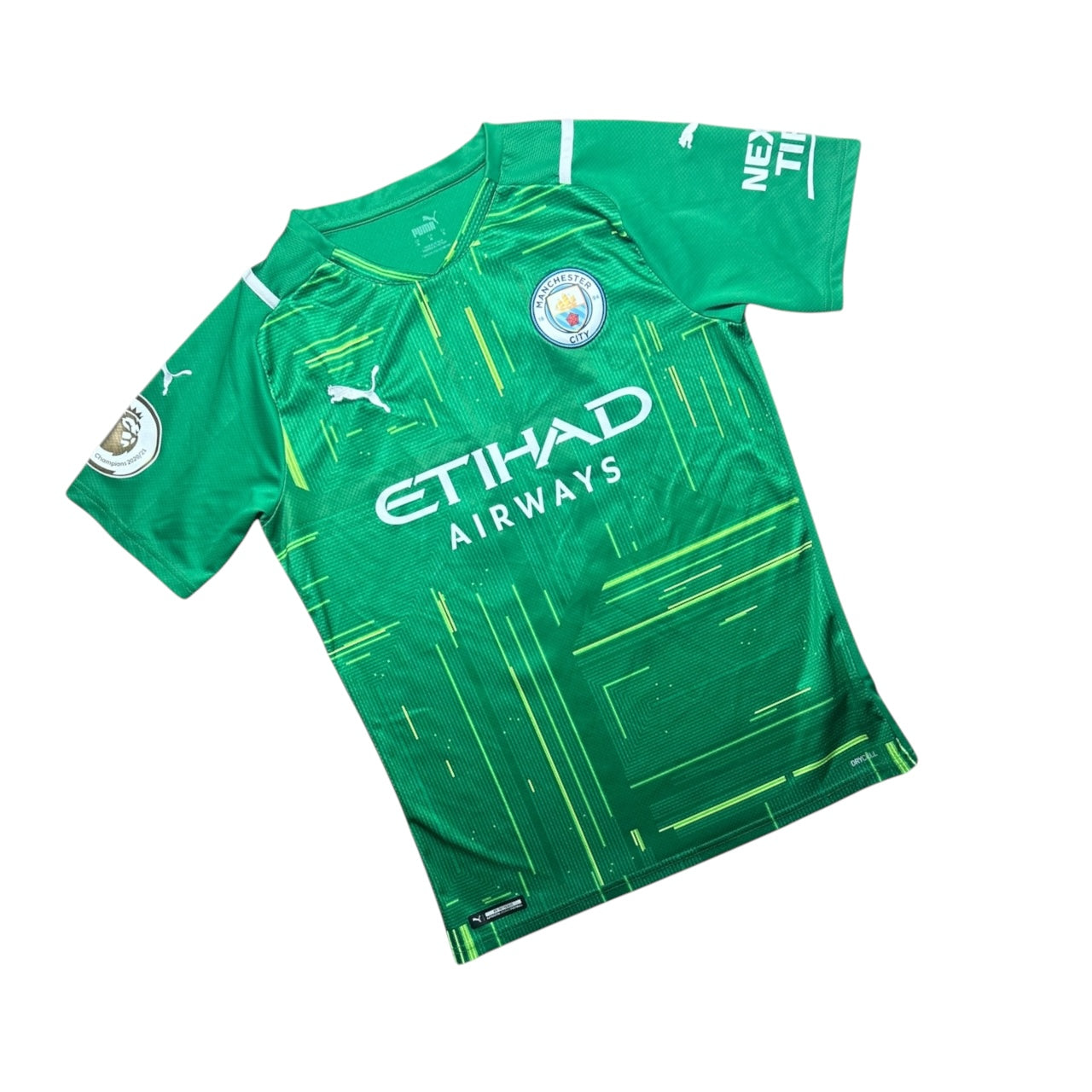 Manchester City Football Shirt 2021/2022 Goalkeeping Shirt Ederson M. 31 (M)