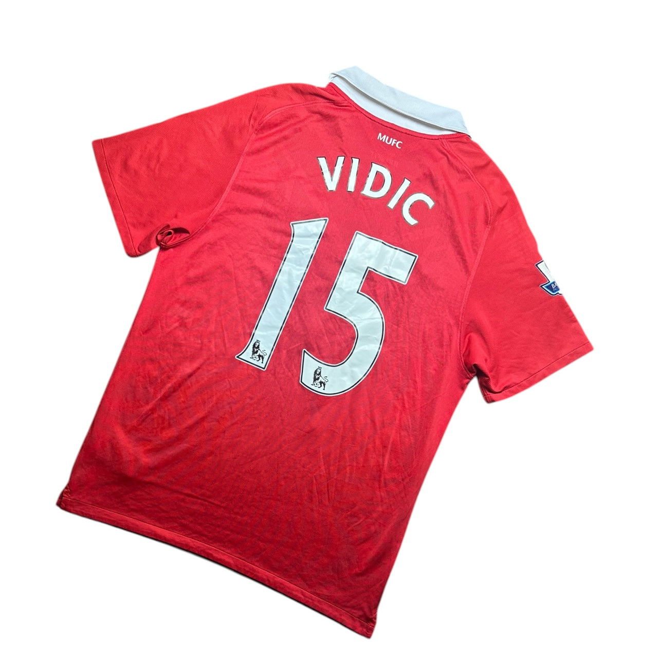 Manchester United Football Shirt 2010/2011 Home Vidic 15 (L)