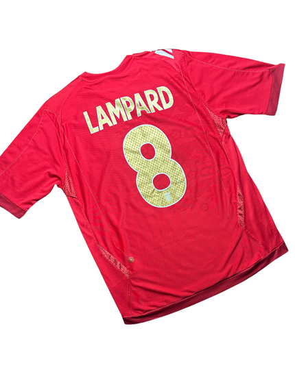 England 2006 Away Football Shirt Lampard (8)