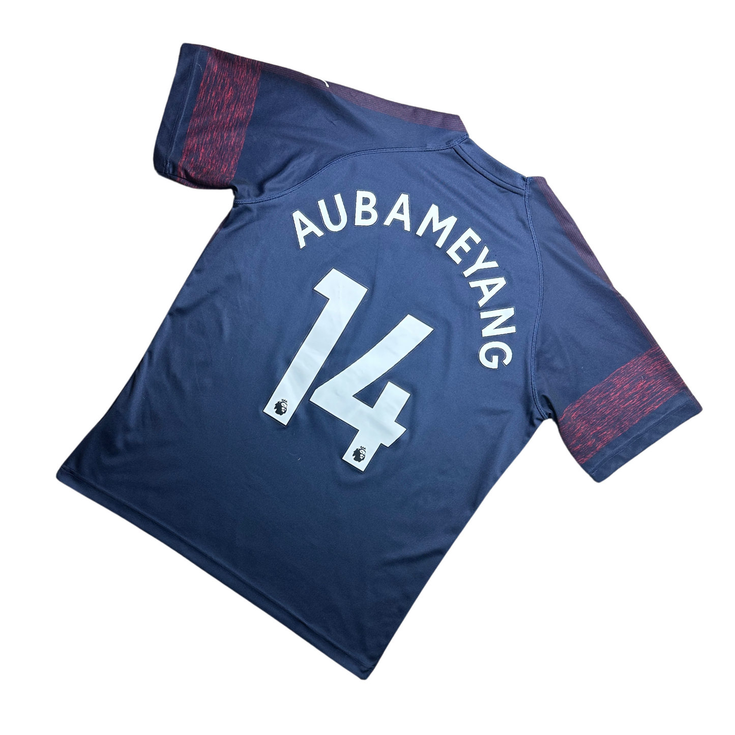 Arsenal 2018/2019 Away Football Shirt Aubameyang (14)