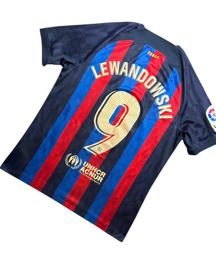 Barcelona Football Shirt Home 2022/2023 Lewandowski 9 (L)