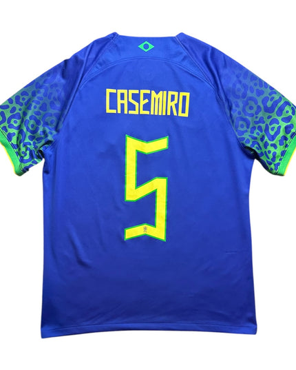 Brazil Football Shirt Away 2022/2023 Casemiro 5 (L)