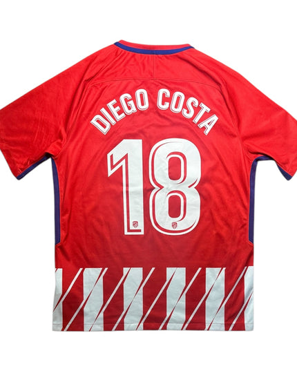 Atletico Madrid Football Shirt 2017/2018 Home Diego Costa 18 (L)