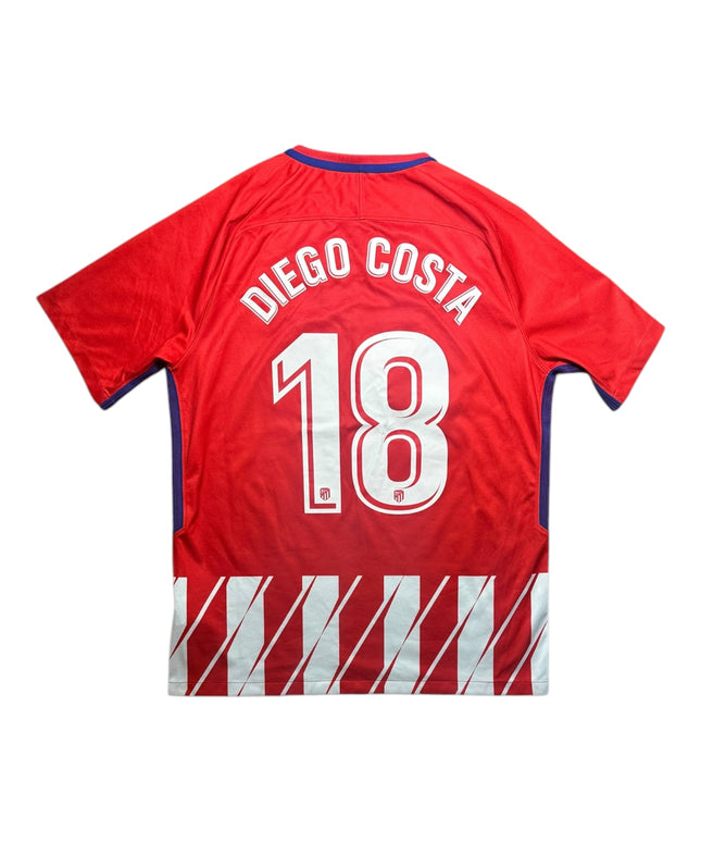 Atletico Madrid Football Shirt 2017/2018 Home Diego Costa 18 (L)