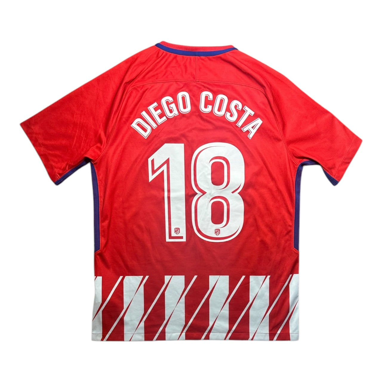 Atletico Madrid Football Shirt 2017/2018 Home Diego Costa 18 (L)