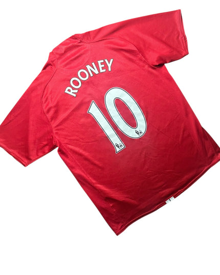 Manchester United Football Shirt 2007/2008 Home Rooney 10 (L)