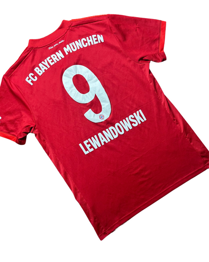 Bayern Munich 2019/2020 Home Football Shirt Lewandowski (9)