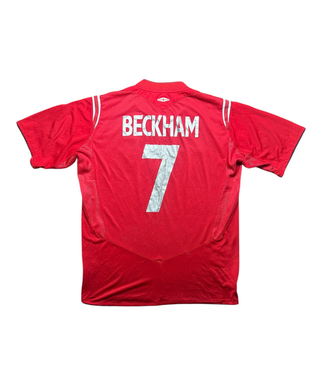 England Football Shirt Away 2006/2008 Beckham 7 (L)