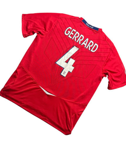 England Football Shirt Away 2008/2009 Gerrard 4 (XL)