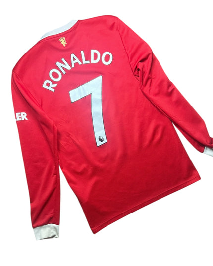 Manchester United Football Shirt 2021/2022 Home Ronaldo 7 L/S (S)