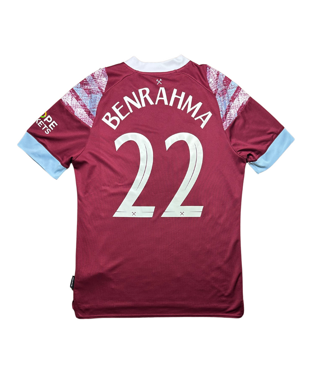 West Ham 2022/2023 Home Football Shirt Benrahma (22)